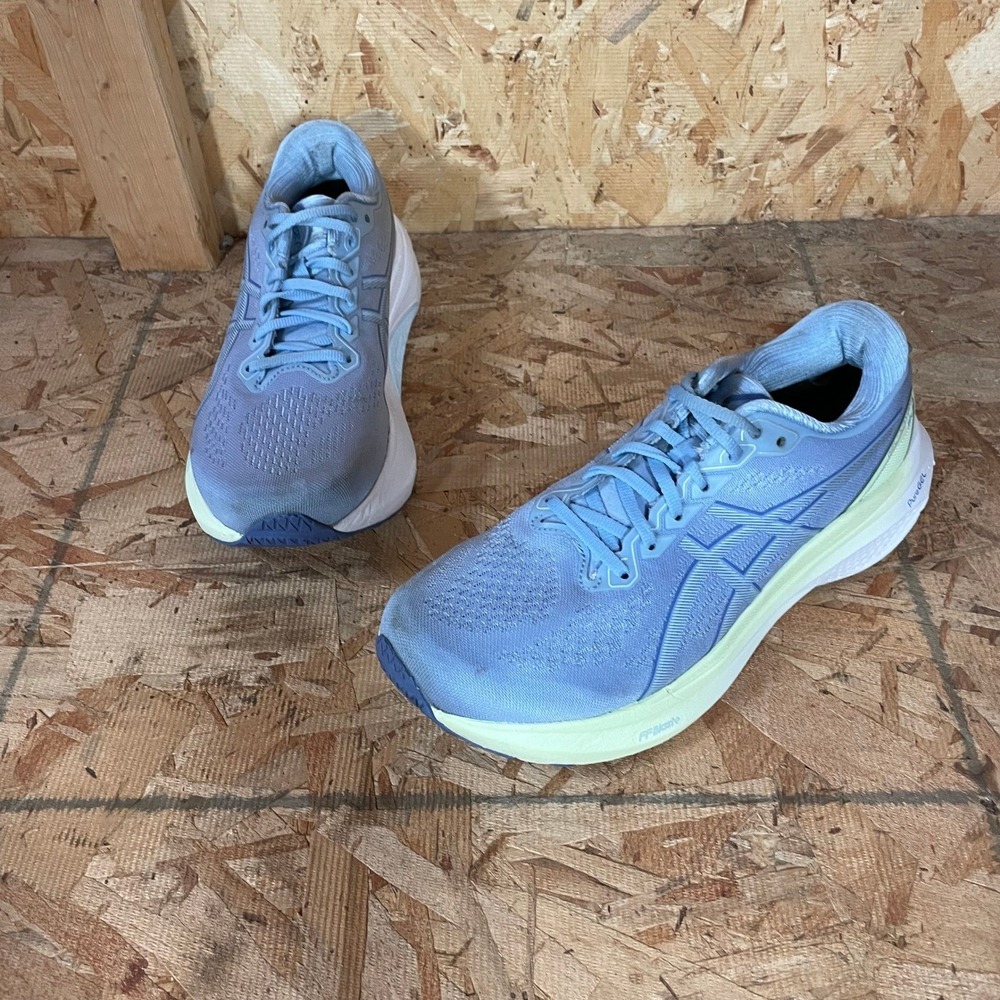 ASICS Gel-Kayano 30 Running Shoes Womens Size 9 Light Sapphire Lime Running